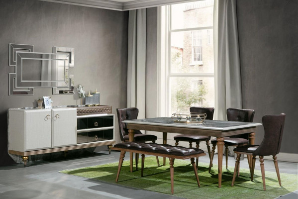Esstisch Tisch Holz 180x100 Esszimmer braun Esstische Tische Möbel Neu