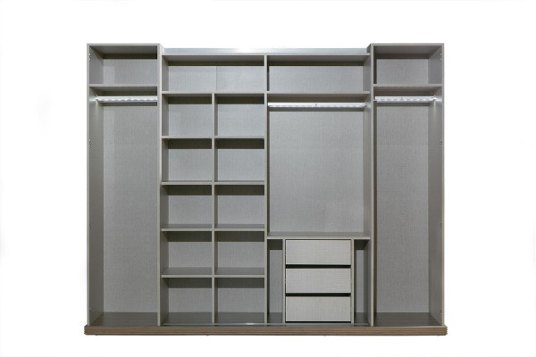Kleiderschrank Holz Schrank Schlafzimmer Möbel Design Schränke Grau Italien