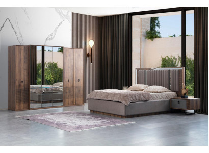 Grau-Braunes Schlafzimmer-Set für moderne Wohnwelten
