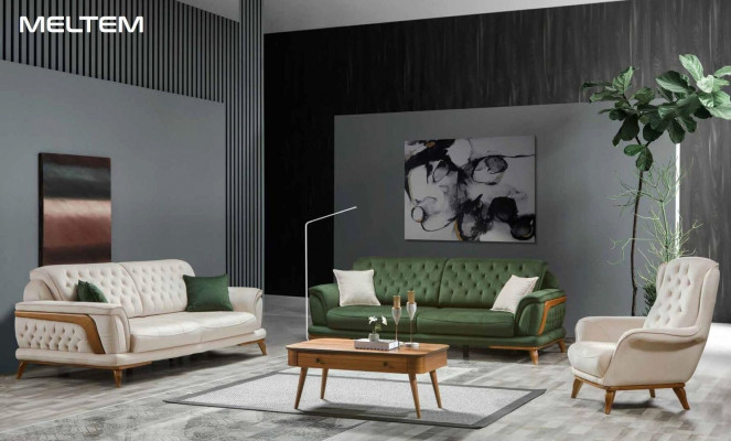 Garnitur Luxus Wohnzimmer Sofagarnitur 331 Sitz Sofa Sessel Sofas 3tlg