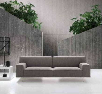 Sofagarnitur 3+1 Sitzer Textil Relax Set Design Sofas Polster Couchen alfitalia