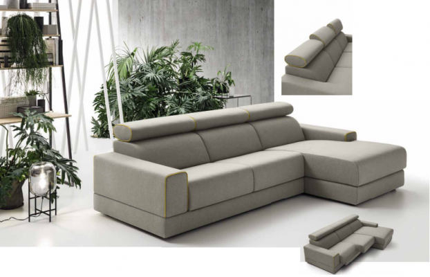 Ladestation Eckcouch Sofa Couch Sofas Couchen Garnitur Möbel Stoff alfitalia Neu