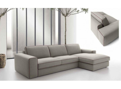 Stoff L-Form Couch Wohnlandschaft Ecksofa Modern Design Sofa Focus alfitalia