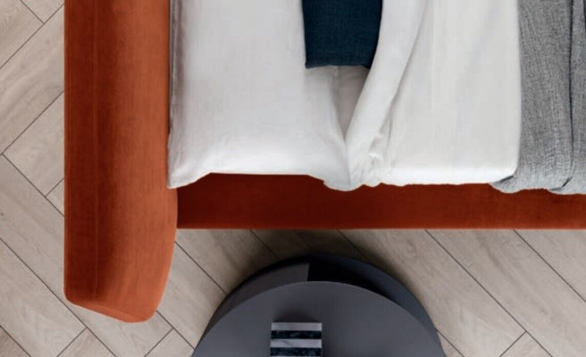 Doppelbett Betten Design Polster Schlafzimmer 200x200cm Modern Holz Bett Italien