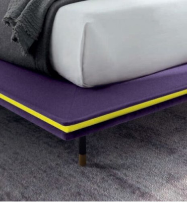 Design Bett 140x200cm Polster Luxus Betten Doppel Hotel Schlaf Zimmer Holz Neu