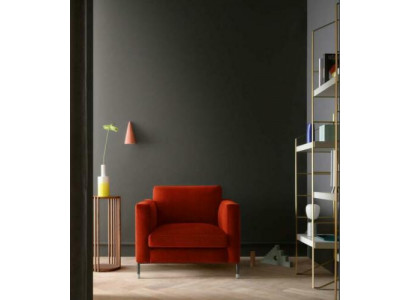 Design Lounge Club Relax Sessel Stuhl Polster Fernseh Textil Rot Luxus Stoff Neu