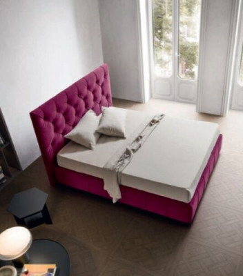 Doppelbetten Beige 200x200 Schlafzimmer Textil Hotelbett Polster Design Luxus