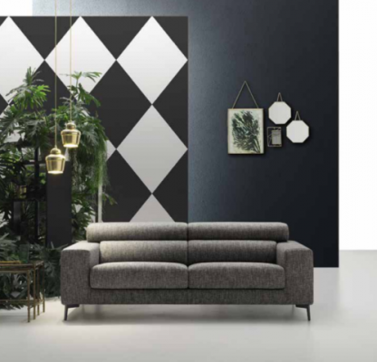 Moderne 3er Sitz Sofas Zimmer Möbel Grau Design Dreisitzer Couch Polster Sofa