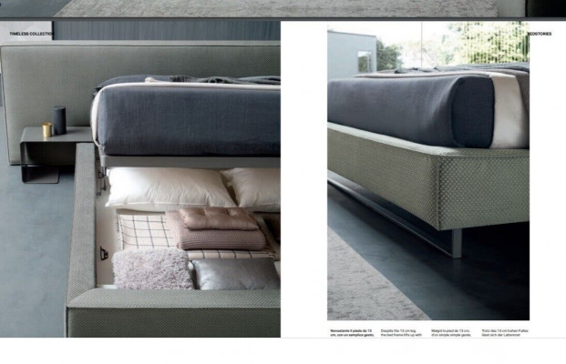 Luxus Polster Samt Stoff Designer Bett Schlafzimmer Betten Leder Hotel Neu