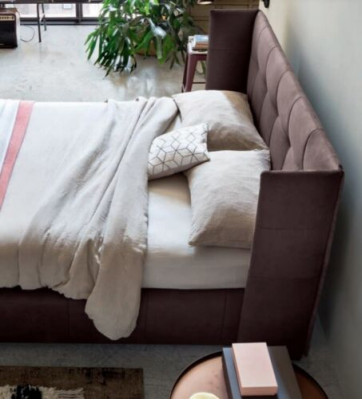 Doppelbett Bett Ehebett Design Luxus Luxur Polsterbett Designbett Textil Betten