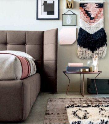 Doppelbett Bett Ehebett Design Luxus Luxur Polsterbett Designbett Textil Betten