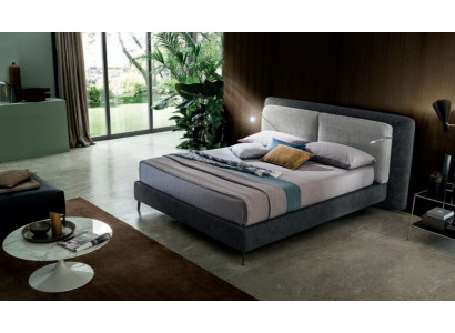 Doppel Hotel Betten Schlafzimmer Textil Bett Polster Design Luxus Holz Italien