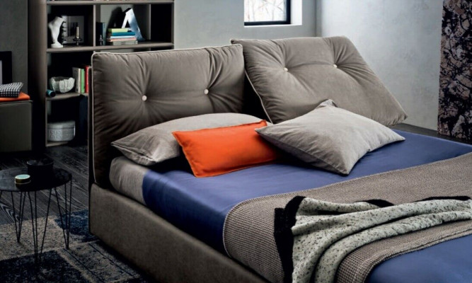 Doppel Betten Holz Design 180x200cm Neu Luxus Bett Schlafzimmer Textil Polster