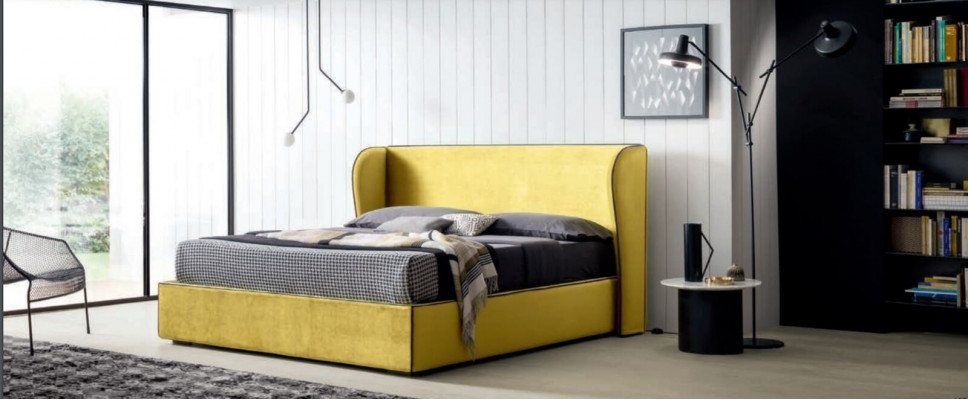 Möbel Stoff Design Einrichtung Polsterbett Rahmen Betten Luxus Bett Hotel Royal