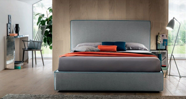 Luxus Betten Textil Hotel Polster Sitz Textil Italien Designer Bett Schlafzimmer