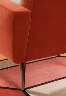 Fernseh Stuhl Polster Couch Stoff Design Relax Club Sessel Lounge Sofa 1 Sitzer