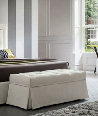 Luxus Landhaus Stil Hocker Möbel Polsterhocker Design Sitz Sitzbank Fußhocker