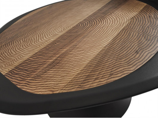 Designer Couchtisch Beistelltisch Wohnzimmer Schwarz Tisch Möbel Rund