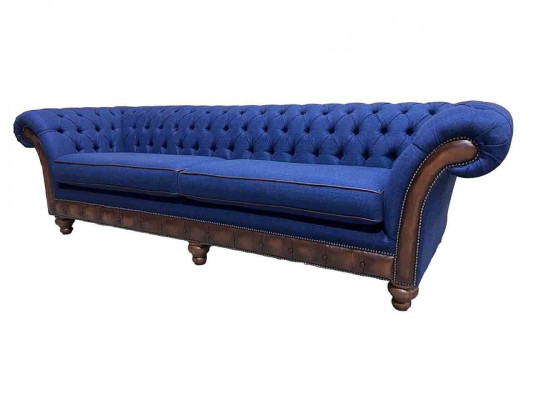 Modern Sofa Chesterfield 4 Sitzer Luxus Sofas Stoffsofa Wohnzimmer Couch Neu