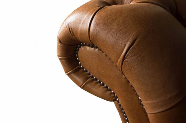 Ledersofa Chesterfield 4 Sitzer Couchen Luxus Leder Couchen Polster Wohnzimmer