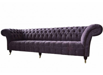 Sofa 4 Sitzer Couch Polster Design Textil Wohnzimmer Design Möbel Neu
