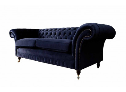 Chesterfield Dreisitzer Couch Polster Design Sofa 3er Sitz Sofas Möbel