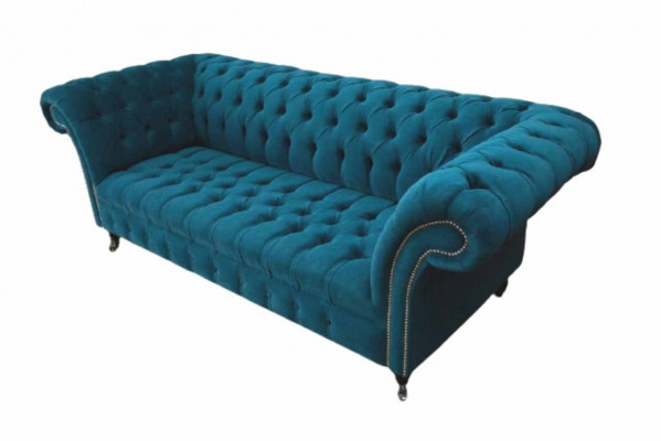 Dreisitzer Couch Polster Chesterfield Sofa Design Sofas Couchen Textil