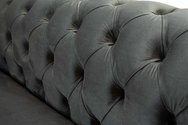 Chesterfield Textil Sofa 3 Sitzer Dreisitzer Luxus Möbel Design Lounge