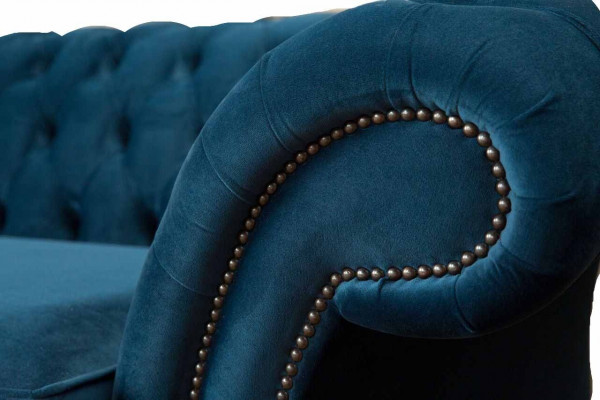 Design Sofa 3 Sitzer Couch Polster Luxus Textil Sofas Chesterfield Neu