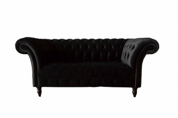 Chesterfield 2 Sitzer Designer Sofa Couch Polster Luxus Couchen Textil