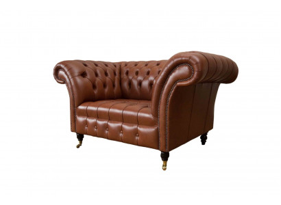 Chesterfield Design Stoff Couch Sessel 1.5 Sitzer Polster Sofas Lounge