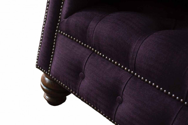 Design Chesterfield Stoff Couch Sessel 1.5 Sitzer Polster Sofas Lounge