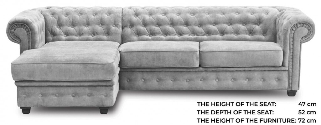 Chesterfield Ecksofa Eckcouch Sofa Couch Möbel Sofas Couchen Eckgarnitur