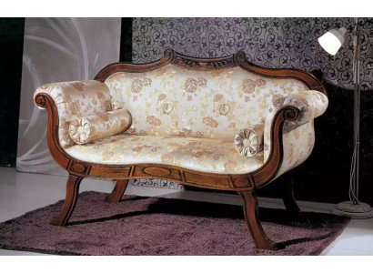 Klassischer Zweisitzer Textil Wohnzimmermöbel Luxus Sitzer Barock Stil
