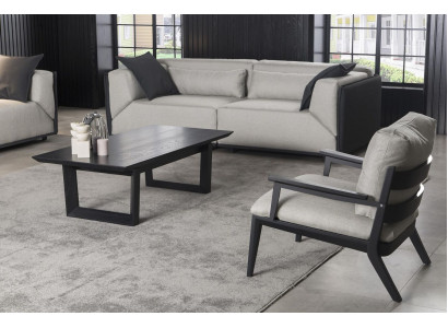 Luxus Sessel Couch Einsitzer Relax Stühle Schwarzer Rahmen Polster Stuhl