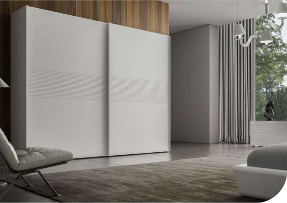 Weißer Kleiderschrank Schiebtüren Schlafzimmermöbel Luxus Echtholzmöbel