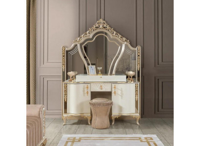 Schlafzimmer Schminktisch Kosmetiktisch Frisiertisch Kommode mit Spiegel