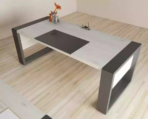 Moderner Weißer Schreibtisch Designer Büro Möbel Holz Tisch Arbeitszimmer