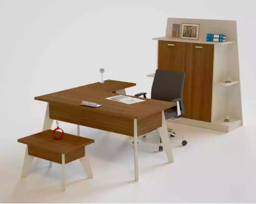 Eckschreibtisch Designer Holzmöbel Bürotisch Arbeitszimmer Tisch Neu
