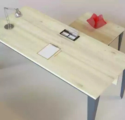 Designer Brauner Schreibtish Büromöbel Holztische Luxus Möbel Neu