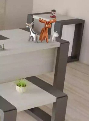 Moderner Weißer Holztisch Couchtisch Luxus Arbeitszimmer Möbel Design