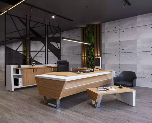 Moderner Beistelltisch Holzmöbel Büro Designer Tisch Couchtisch Luxus