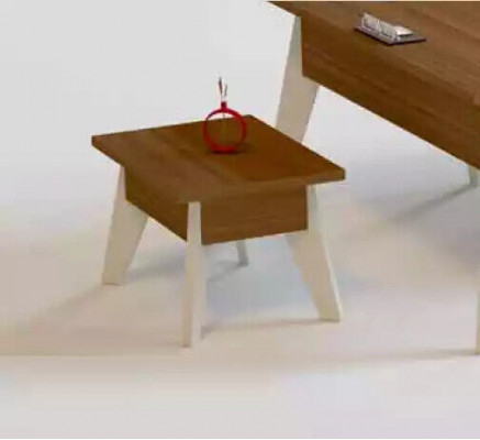 Moderner Couchtisch Büromöbel rechteckiger brauner Holztisch Tische