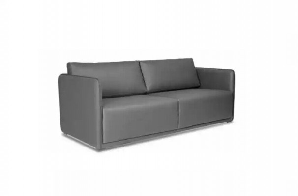 Grauer Luxuriöser Dreisitzer Couch Polstersofas Moderne Textilmöbel Neu