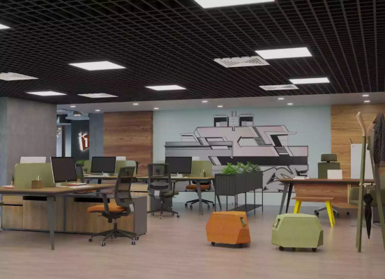 Bürotisch Arbeitstisch Bürogruppe für 4 Personen Schreibtische Schreibmöbel