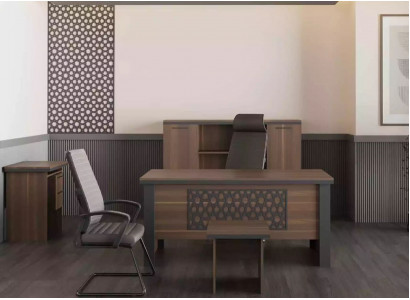 Arbeitszimmermöbel Bücherregal Schrank Schrebtische Kommoden Modern 4tlg