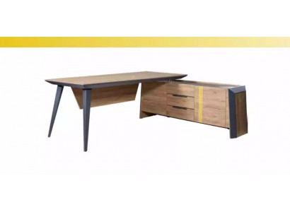 Holz Eckschreibtische Moderne Office Möbel Schreibtisch Holzmöbel Braun