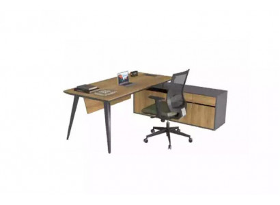 Eckschreibtisch Office Tisch Braun groß Chef Tische Schreibtisch Möbel