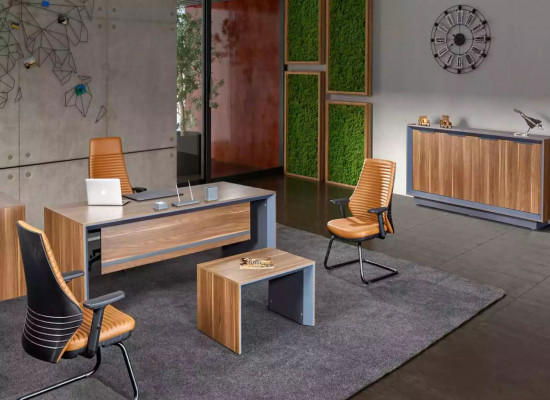 Bürokonsole Sideboard Moderne Arbeitszimmer Einrichtung Schrank Holzmöbel