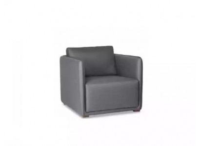 Sessel Couch Polster Sitz Designer Textil 1 Sitzer Couchen Polster Grau